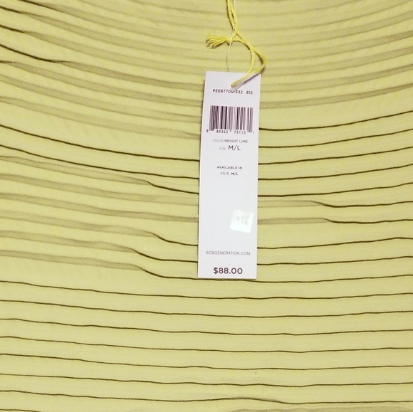 BCBGeneration | NWT Bright Lime Bodycon Dress - Picture 6 of 6